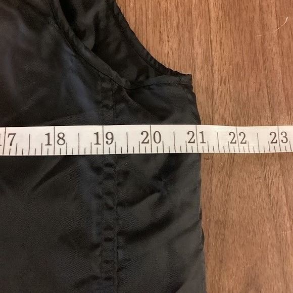 Joe's Jeans Black Puffer Vest, Sleeveless Jacket Plaid Lined Snap Button Utility - Picture 5 of 10